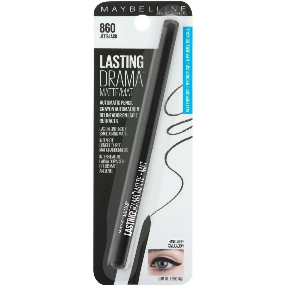 Maybelline Lasting Drama Automatic Waterproof Matte Eyeliner Pencil Jet Black
